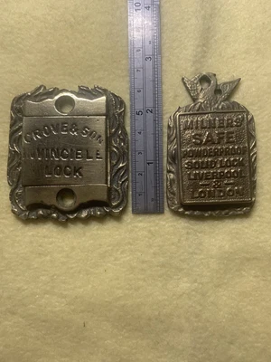 £20 • Buy Antique Safe Brass Keyhole Covers.