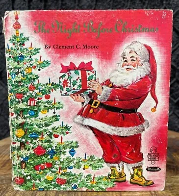 Vintage Whitman Tell-a-Tale Book THE NIGHT BEFORE CHRISTMAS Clement C. Moore • $10