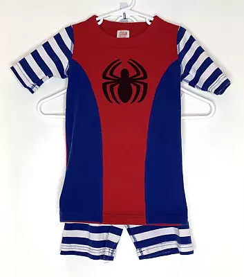 Hanna Andersson 130 US 8 Spiderman Marvel Short John Pajamas 2 Pc Set • $14.44