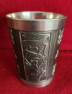 Vintage Mullingar Pewter Whiskey Cup From Owl Metalware Ltd Made In Ireland • $10