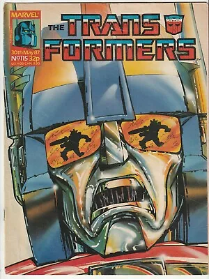 Marvel UK 1987 TRANSFORMERS #115 Comics Bag/Board Fine Ultra Magnus G1 Galvatron • $8.50