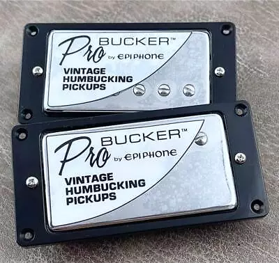 LP Vintage ProBucker Humbucker Pickups CHROME For Epiphone Les Paul Korea OEM • $36.90