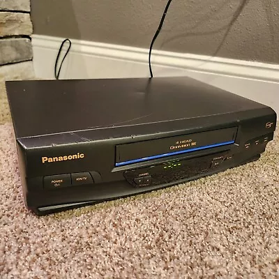 Panasonic VCR PV-V4020 Omnivision Blue Line 4-Head VHS Hi-Fi Tested - No Remote • $39.95