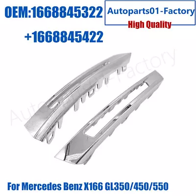 1Pair Front Left+Right Fog Light Cover Trim For Mercedes Benz X166 GL350/450/550 • $45.90