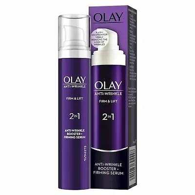 £8.99 • Buy Olay Anti-Wrinkle Firm & Lift 2-In-1 Booster Firming Serum 50ml New & Sealed