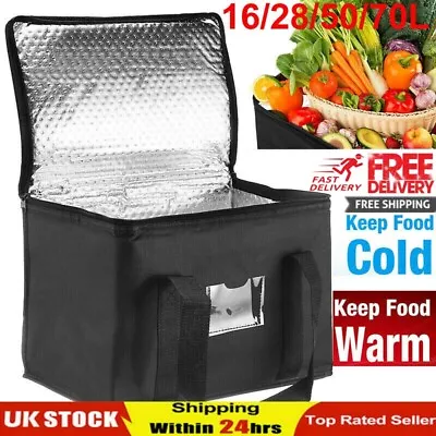 28~70L Food Delivery Insulated Bags Pizza Takeaway Thermal Warm/Cold Bag Ruck UK • £5.99