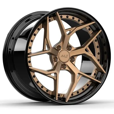 19  20  DL12 Forged Gloss Black Bronze Wheels For C7 Corvette Z06 Grand Sport • $4500