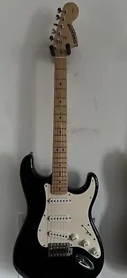Fender Starcaster Stratocaster Strat Black Electric Guitar • $165