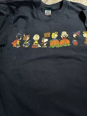 Peanuts Halloween Tshirt Navy Blue • $6.99