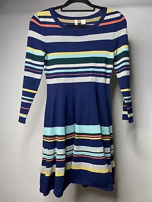 Moth Women's XXSP 2XSP Sweater Dress A-Line Striped Knit Cotton Preppy School • $6.99