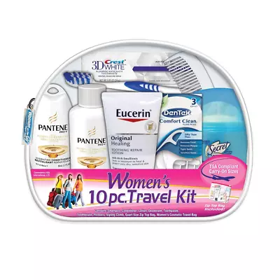 Women'S Deluxe 10 Piece Kit With Travel Size TSA Compliant Essentials Featuring: • £23.81