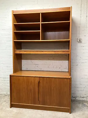 Vintage Mid Century Denmark Teak Room Divider Dresser Bookcase (Can Deliver) • £195