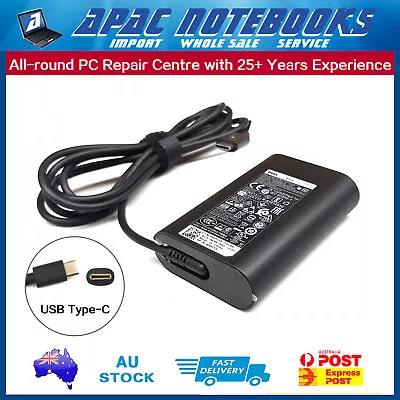 Genuine 45W USB Type-C AC Adapter Charger Dell XPS 13 9365 7390 2-in-1 P71G • $56