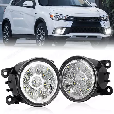 Pair LED Bumper Lamp Fog Light For Mitsubishi Outlander Sport RVR ASX 2007-2018 • $45.99