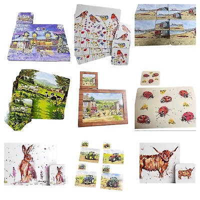 Placemat Coaster Sets (4 Placemats And 4 Coasters In Each Set) • £13.99