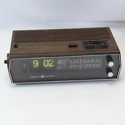 GE Flip Alarm Clock Radio Model 7-4333 PARTS ONLY Vintage General Electric • $25.99