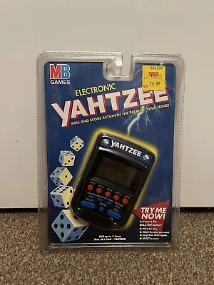 MB Games Yahtzee Electronic LCD Dice Game Vintage 1998 BRAND NEW Sealed RARE • £69.99