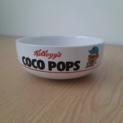 £10.99 • Buy Vintage Kelloggs Cereal Coco Pops Monkey Nostalgic Breakfast Bowl 1980s 1987