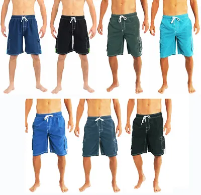 Norty Men's Big Plus King Size Swim Trunks Swimsuit XL - 5X - Slight IR • $13.90