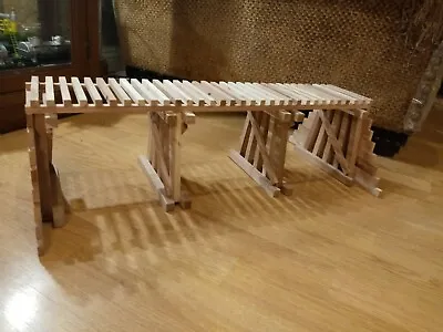 G Scale Model Trestle Bridge With Retaining Wall. REDWOOD For LGB USA MTH Lionel • $119.99