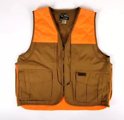 Field & Stream Hunting Vest With Gamebag Mens XL Full Zip Pockets Brown Hunters • $32.88