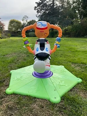 £7 • Buy Fisher Price Bounce & Spin Zebra Musical Light Up Interactive Ride On Toy R4341