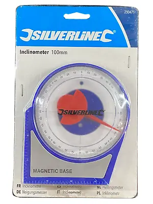 Inclinometer 100mm With Magnetic Base Roofing Scaffolding & Angle Finder Measure • £8.79