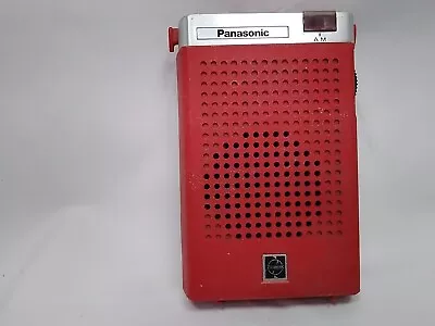 Vintage Panasonic AM Transistor Radio Model R-1029 Red Tested & Works RARE! • $32.30