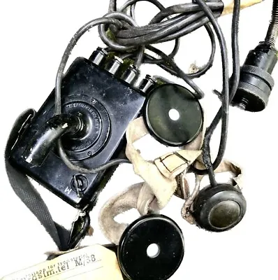 £47 • Buy Vintage Scandinavian RAF Military GPO Breast Radio Transmitter Microphone Prop