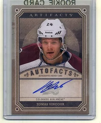 Tomas Vincour 2013 2014 U/d Artificats Autograph Card • $4.49