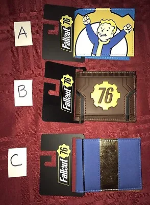 $23.99 • Buy Fallout 76 Bifold Wallet 3 Styles Pick One VAULT TECH 76 RECLAMATION DAY