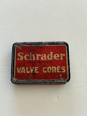 Vintage Schrader Valve Cores Tin Slider Top Box Container • $6.75