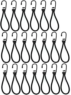 20 Pack Bungee Cords Heavy Duty Outdoor By Mini Bungee Cords With Hooks In 8inch • $20.69