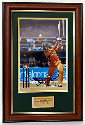 $69.99 • Buy Andrew Symonds Cricket Australia Signed Framed Action Photo Print Memorabilia