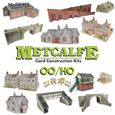 Metcalfe Model Railway Buildings/Walls/Scenics OO Gauge Card Kits - FULL RANGE! • £15.25