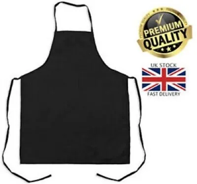 £2.42 • Buy Unisex Adult Apron Men's Ladies Cooking Baking Kitchen BBQ Catering Chef Plain