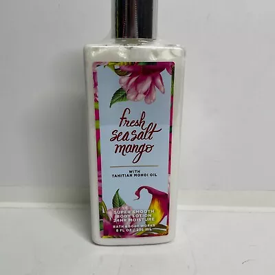 Bath & Body Works Fresh Sea Salt Mango Body Lotion 8 Oz 24 Hr Moisture Monoi Oil • $35