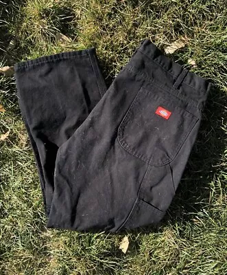 Vintage Dickies Carpenter Utility Workwear Black Denim 40x30 Men’s Jeans • $27