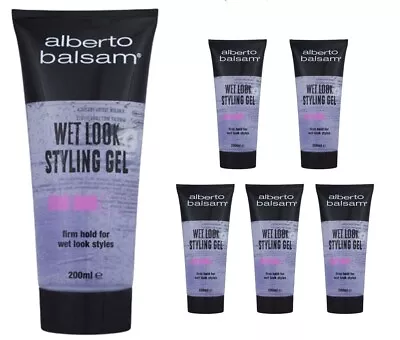 Alberto Balsam Wet Look Styling Gel For Hair 200ml X 6 • £9.87