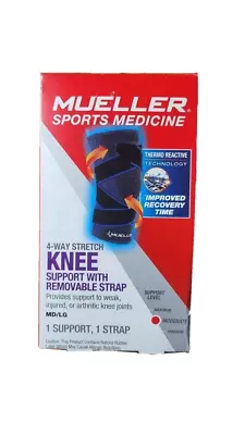 Mueller Sports Medicine 4 Way Stretch Knee Support With Straps MD/LG • $16.98