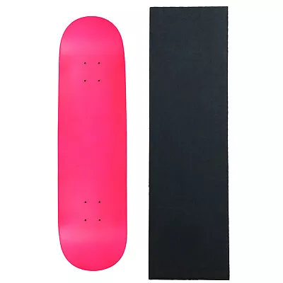 MOOSE Blank SKATEBOARD DECK 7.5' N.PINK Skateboards With Black Diamond Grip • $29.95