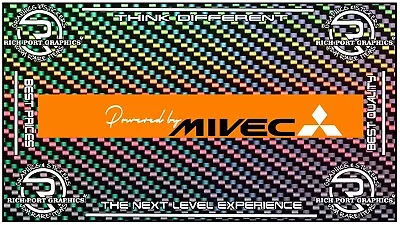 Mitsubishi Mivec  Windshield Graphics Vinyl Sticker Color Orange • $38