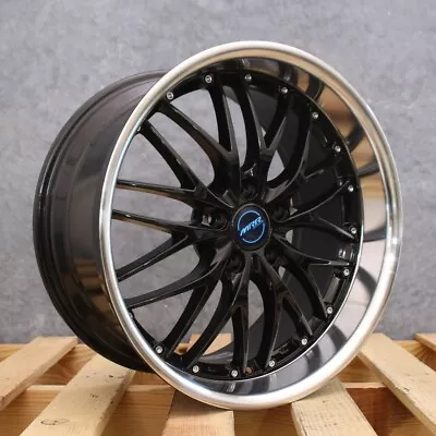 MRR GT1 Black Machined Lip 19x9.5 +40 5x112 66.6 Wheel Single Rim • $195.50