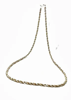 Vintage Sterling Silver Braided 2.5mm Necklace Chain 18” • $15