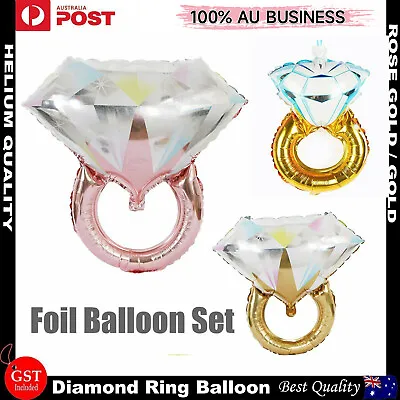 $4.61 • Buy Diamond Ring Foil Balloons Helium Wedding Engagement Bridal Party Balloon Decor