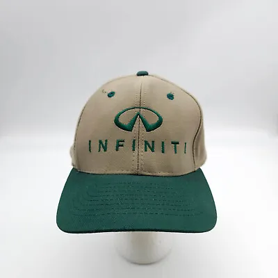 Vintage Crest Infiniti Dealership Khaki Snapback Hat Automobile Cap • $19