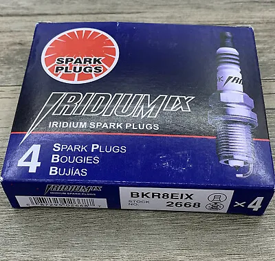 4X BKR8EIX 2668 Iridium Spark Plugs FOR NGK  Racing Colder US SHIPPING • $17.88