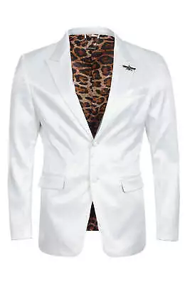 Barabas Men's Solid Color Satin Metallic Shine Luxury Blazer 2BL1010 • $216