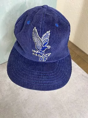 Vintage Air Force Academy Fighting Falcons Corduroy Snapback Cap Hat Korea • $42