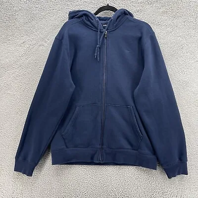 Everlast Sweatshirt Men XL Extra Large Navy Blue Full Zip Logo Pocket Athleisure • $9.99